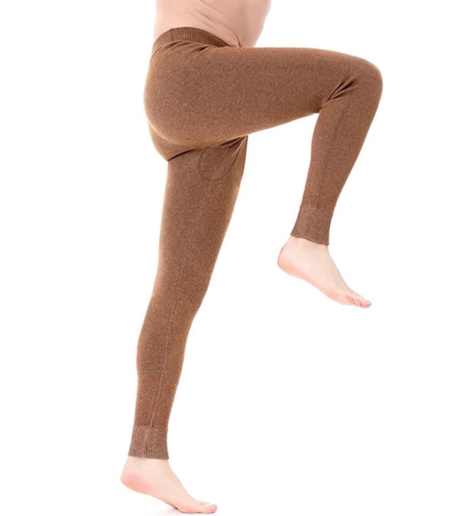 Winter Underwear Bottoms Thermal Pants Mens Long Johns 100% Cashmere Leggings