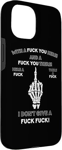 Vista 12 de Funda para iPhone 13 Pro Max Skeleton Middle Finger F You Pun Humor para adultos