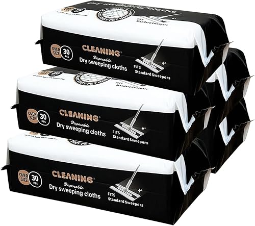 Peachicha Recambios de trapeador seco extra grande, paños desechables para quitar el polvo, repuestos de tela para piso, repuestos de múltiples