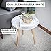Nathan James Amalia Solid Wood Legs Accent End or Side Table, Light Brown