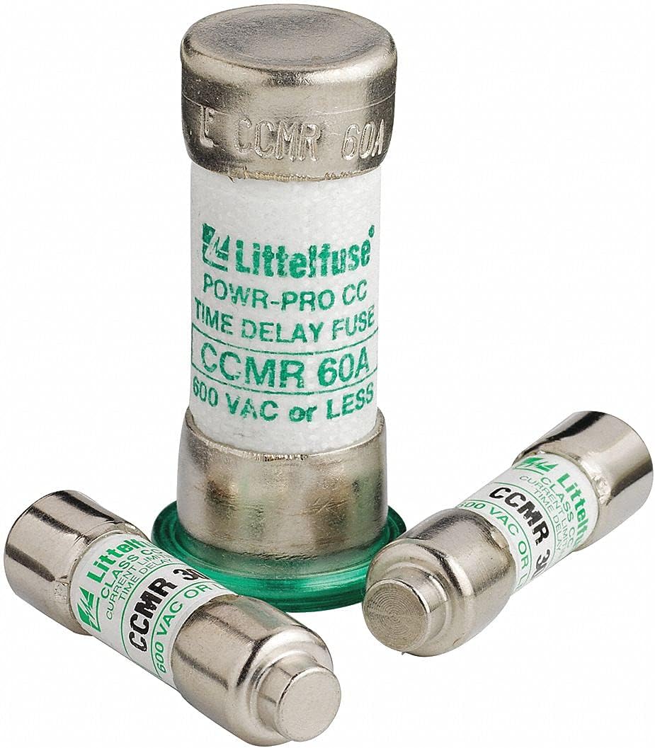 LITTELFUSE CCMR-25 (CCMR25) 25 Amp (25A) 600V Midget, Time Delay, Current Limiting Class CC Rejection Cartridge Fuses, Fast Shipping!!