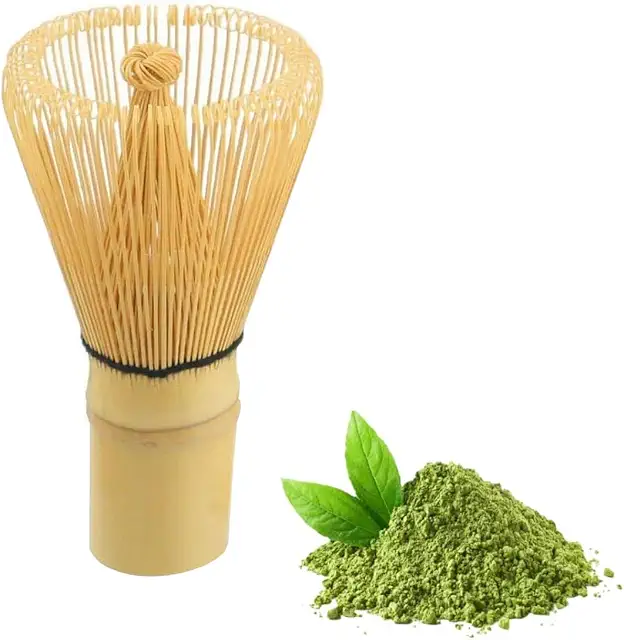 Fouet à Matcha en Bambou Naturel - Kit Démarrage Traditionnel pour Thé Japonais