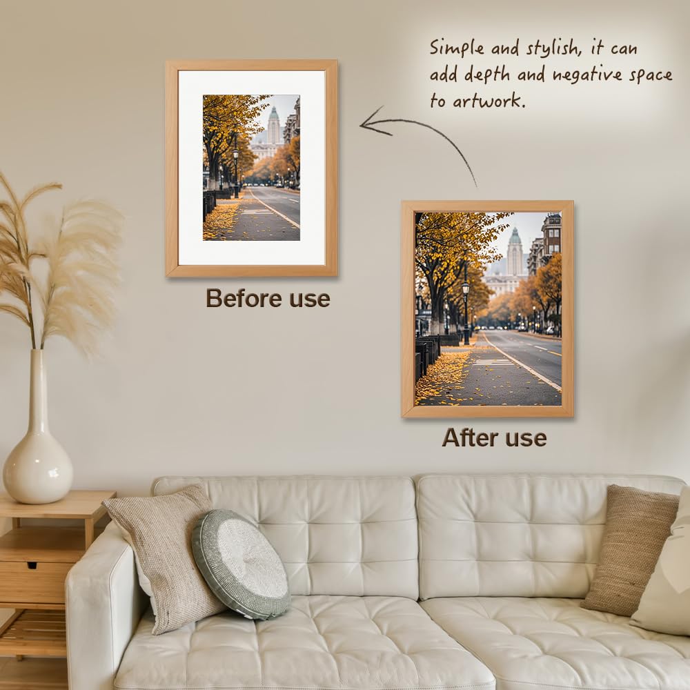 Passepartout 30x40 cm 16 Pezzi Passepartout di Cartone Bianco Passe Partout Cornici Spessore 1 mm per Quadri Foto Dipinti e Stampe Artistiche,Interno 30x20 cm