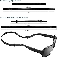 Vista 2 de SHINKODA Paquete de 6 correas para gafas - Cordón universal para anteojos - Cordón retenedor de gafas para lectura, seguridad, deportes y gafas