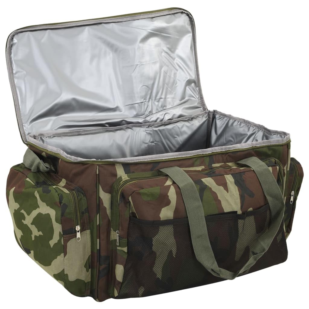 Sac de pêche 70 x 35 x 35 cm - Tissu Oxford 600D imperméable pour accessoires de pêche - Sac de transport - Camouflage vert, Vert 2, 84 x 35 x 35 cm, Moderne