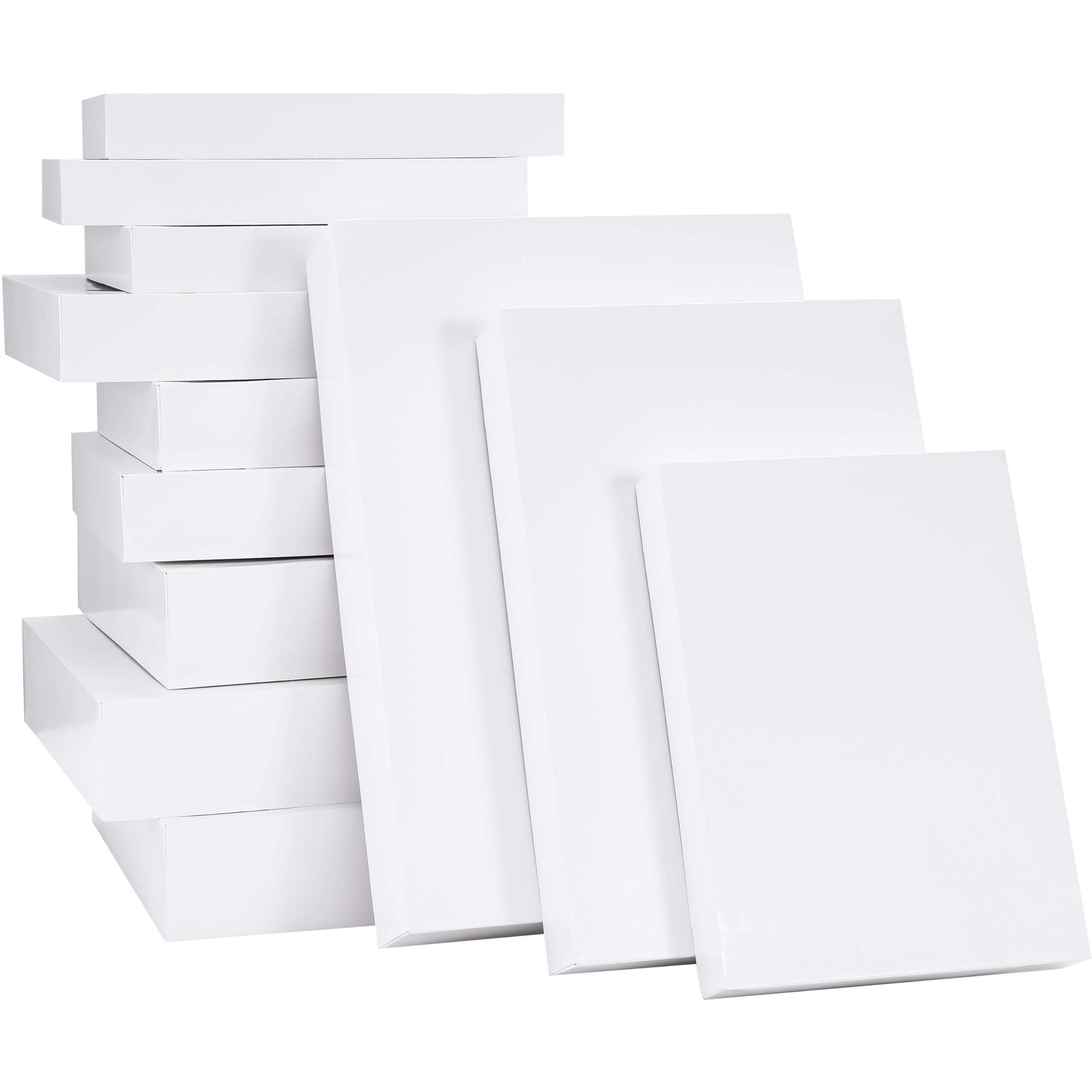 SUNCOLOR White Gift Boxes, 12 Pack Assorted Sizes