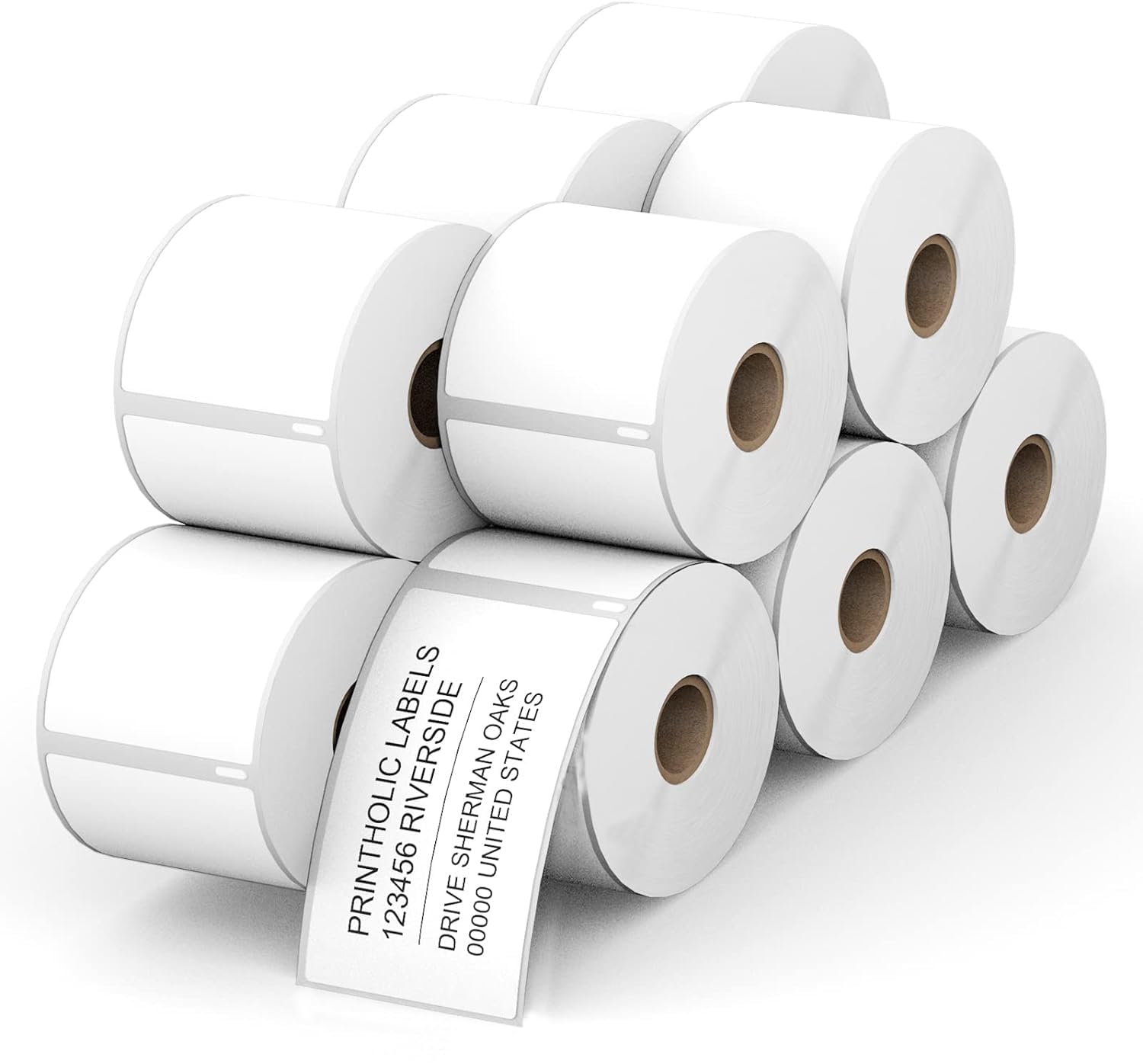 10 rollos de etiquetas autoadhesivas 99014 compatibles con DYMO, 54 mm x 101 mm, etiquetas multiusos para LabelWriter 450 Serie y 4XL