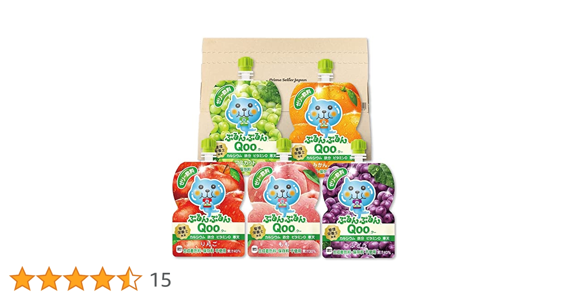 Ｑｏｏゼリー飲料　もも　１２パックマスカット６パック、みかん6パックmeij Qooゼリー飲料 もも 12パックマスカット6パック、みかん6