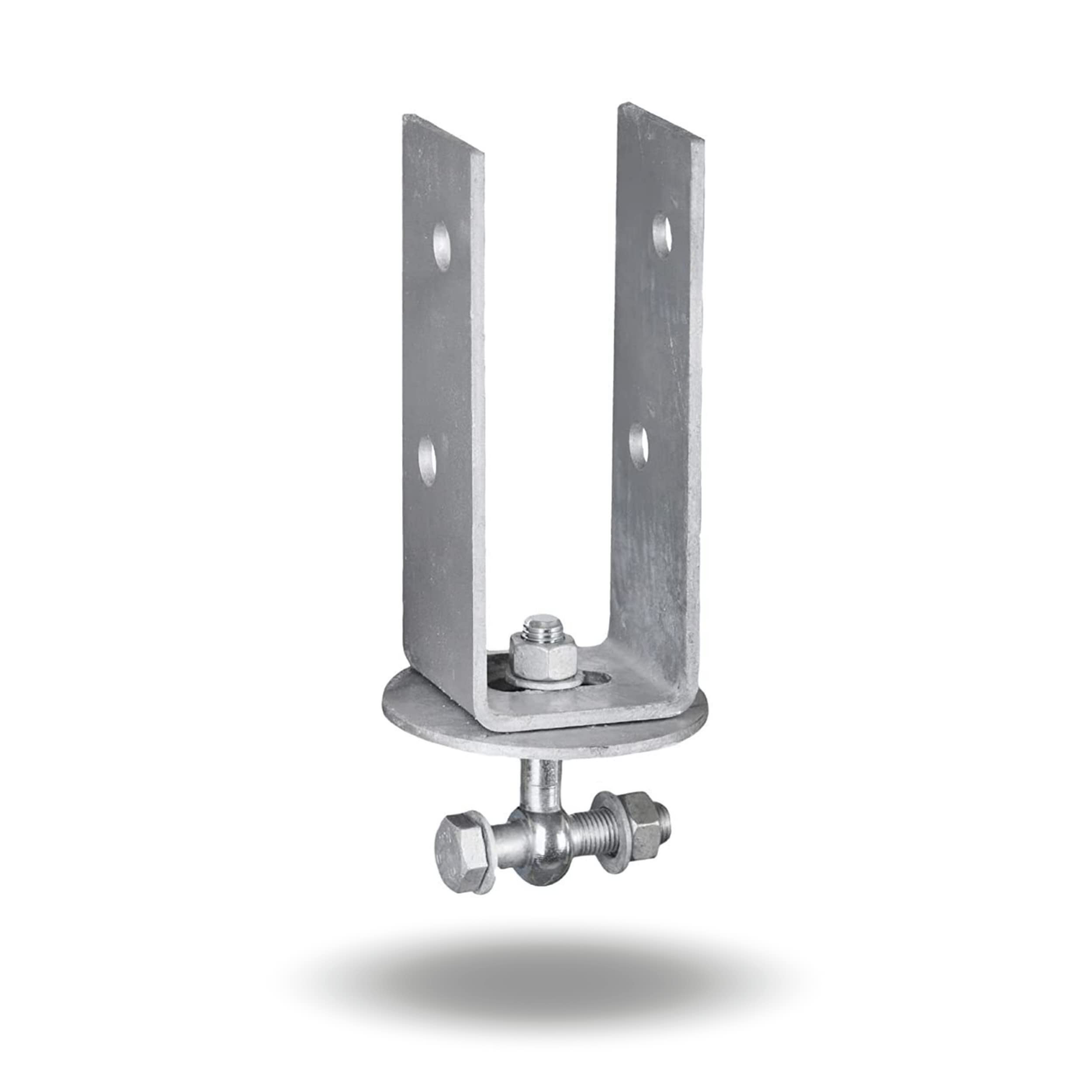 Connecteur d'angle en U en métal pour corriger l'alignement des poteaux