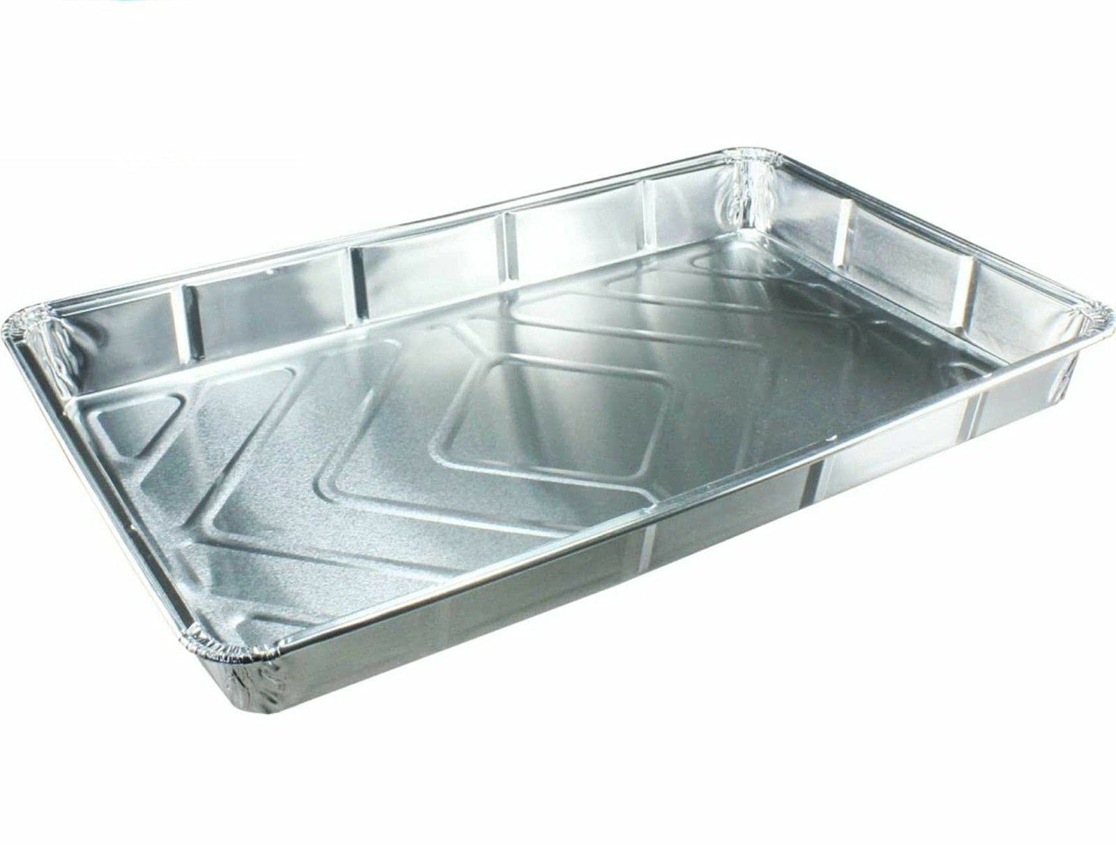 Sunrise Packaging 30 x Large Rectangular Foil Baking Trays Bake Containers Aluminium Recyclable Dishes 12" x 8" for BBQ Grill Party