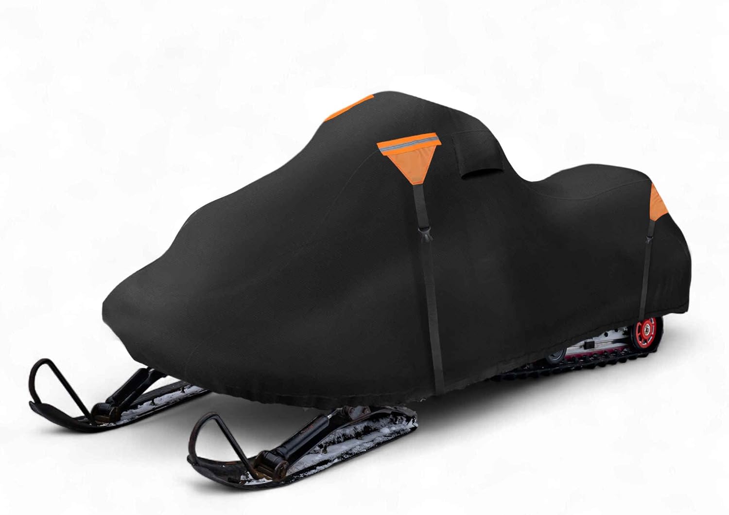 Snowmobile Cover Waterproof Sled Ski Cover 420D Sturdy Oxford Fabric Freeze-Resistant for Polaris for Ski-Doo for Arctic Cat for Yamaha Universal Fits Length 131" - 145"