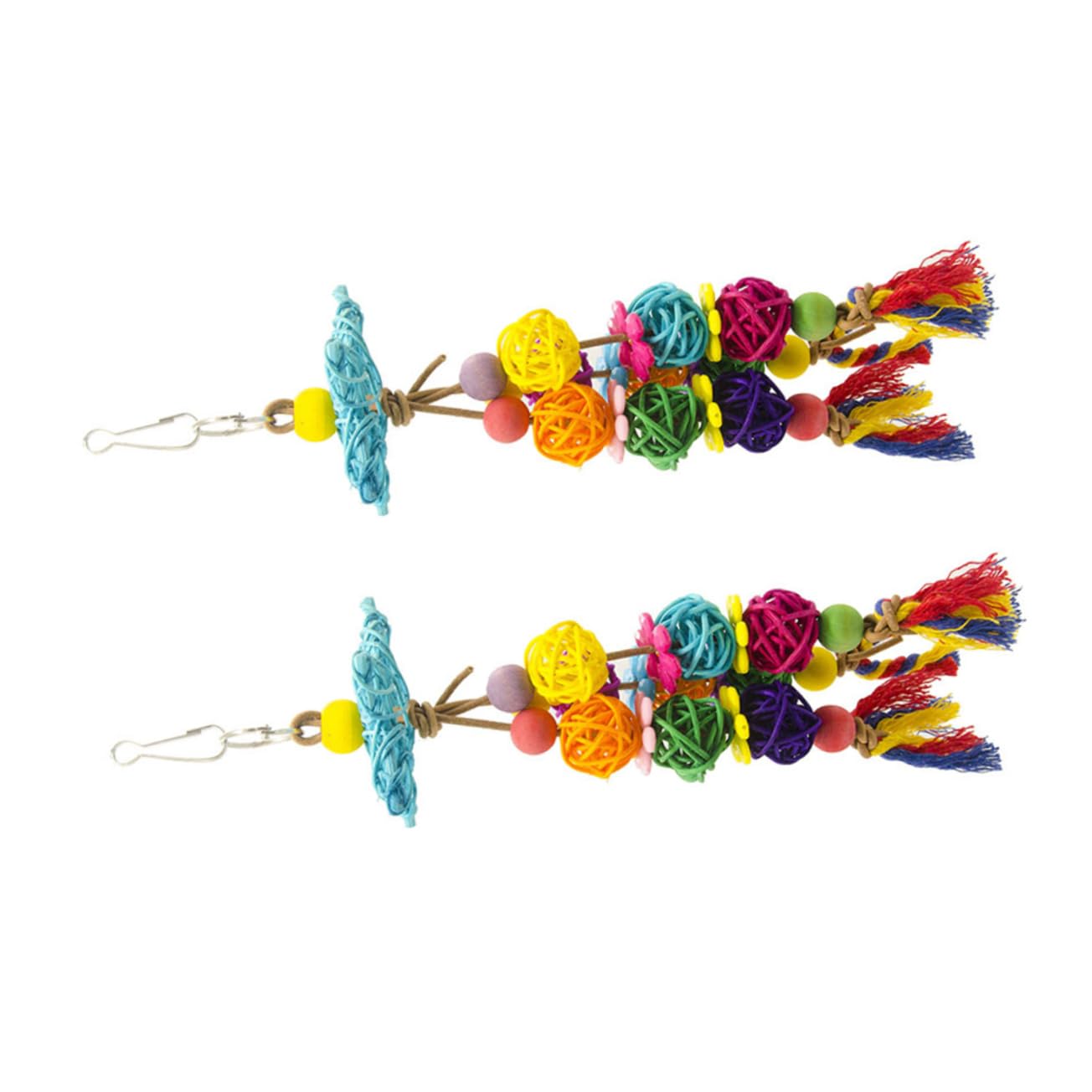 YARNOW 6piezas Juguetes para Pájaros Columpios y para Periquitos Cacatúas y Aves Pequeñas Estimulación y Entretenimiento Material Seguro para