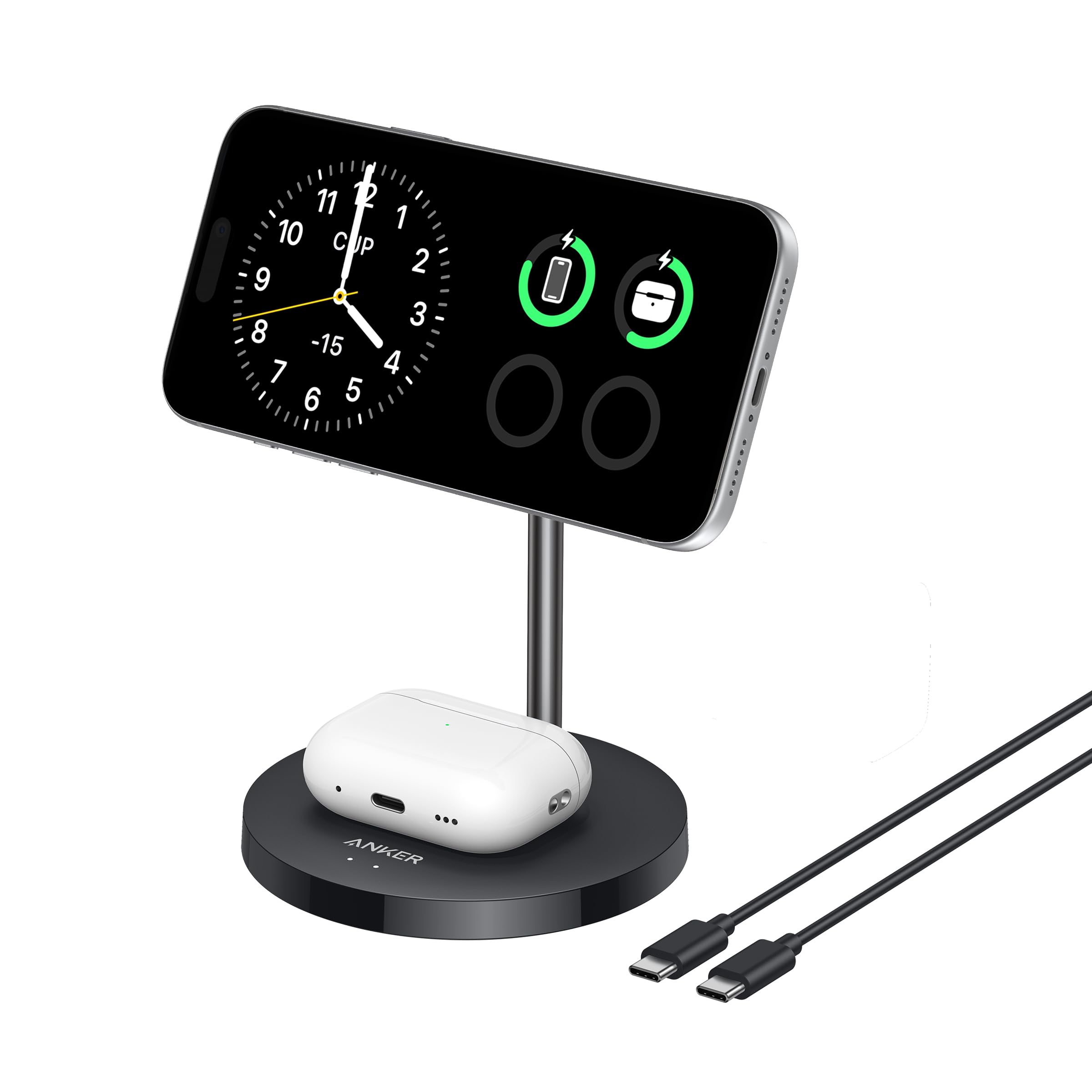 スマホアクセサリー Anker MagGo Wireless Charging Station Amazon.com: Anker MagGo Wireless Charging Station Magnetic