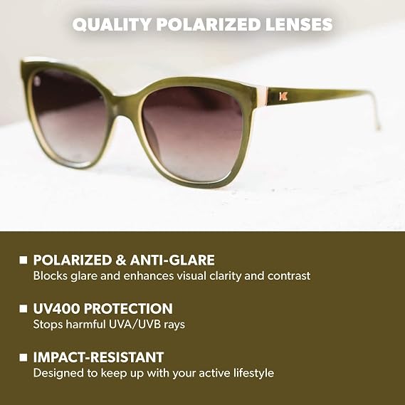 Knockaround Deja Views Polarized Cat Eye Sunglasses for Women & Men - Trendy Sunglasses - UV400 Protection