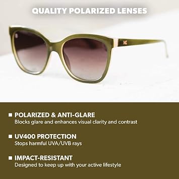 Knockaround Deja Views Polarized Cat Eye Sunglasses for Women & Men - Trendy Sunglasses - UV400 Protection