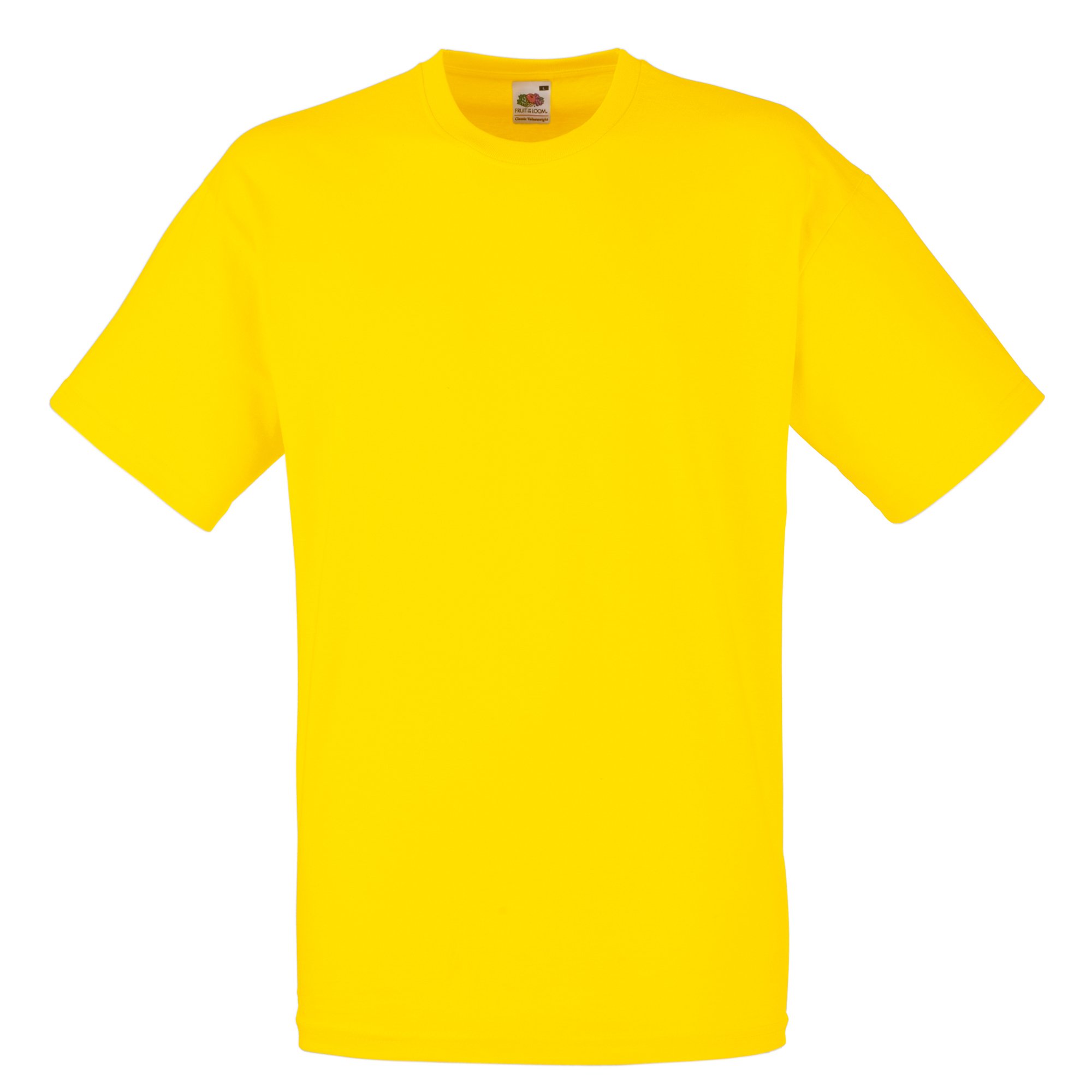 Fruit of the Loom Mens Valueweight Short Sleeve T-Shirt - Yellow - XX-Large