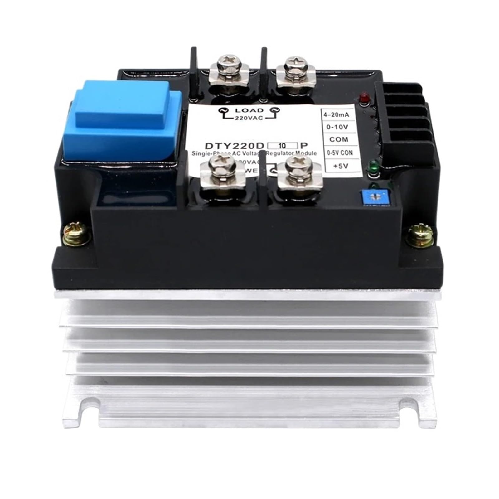 Cxdfrser 25A 0-10V 4-20Ma 0-5V Potentiometer Control Single Phase Ac Voltage Regulator Relay With Heat Sink Module 220V 380V(,380V)