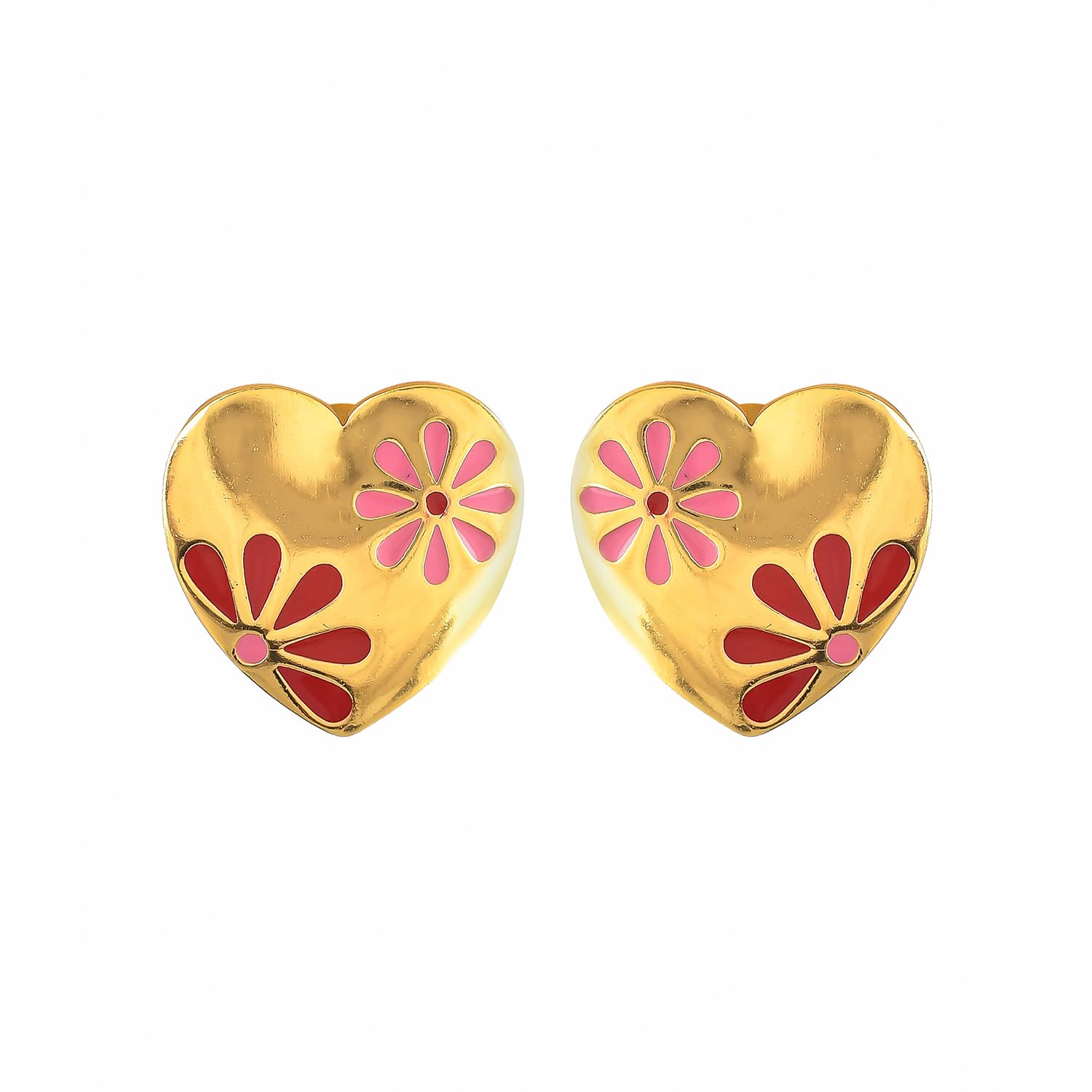Blossom Heart Stud Earrings