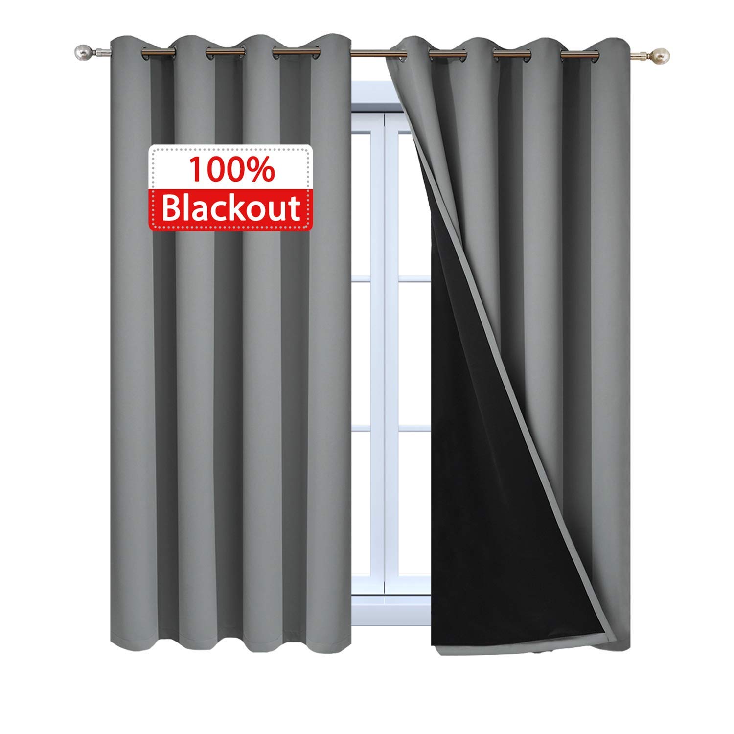 Black Curtains 54 Drop Curtains & Drapes