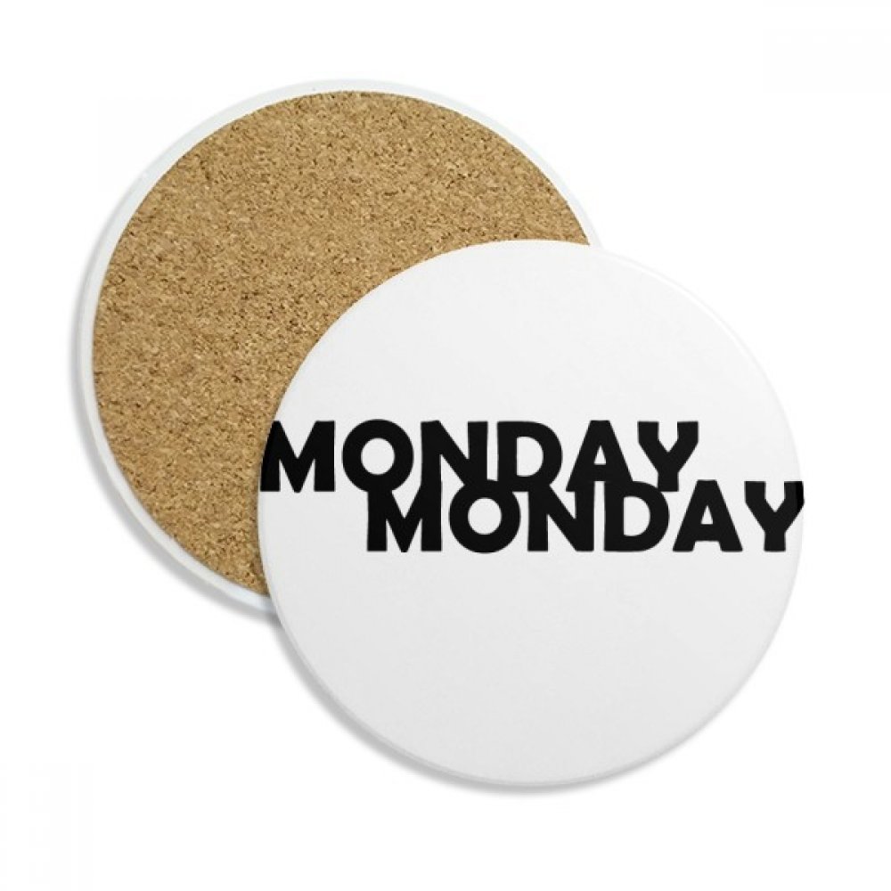 Coaster en céramique Lundi pour vos pauses café et moments de détente
