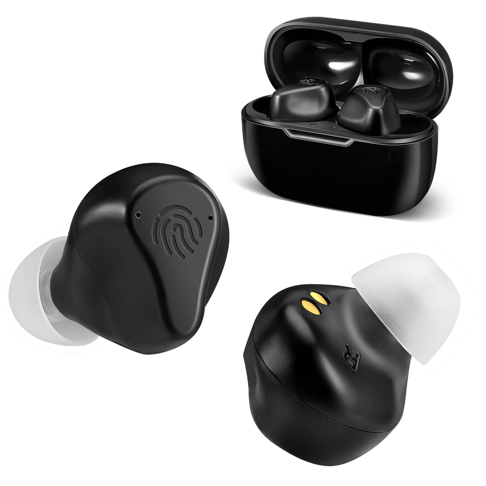 Hearing Aids for Seniors Rechargeable with Noise Cancelling, Invisible Adults with Portable Charging Case