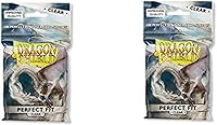Dragon Shield Clear Inner Sleeves: 2 Packs of 100 Standard Size Card Protectors for Ultimate TCG Protection