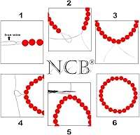 Vista 274 de 200 cuentas redondas y sueltas de cristal de cuarzo gris natural de 0.32 pulgadas (8 mm) para joyería y manualidades