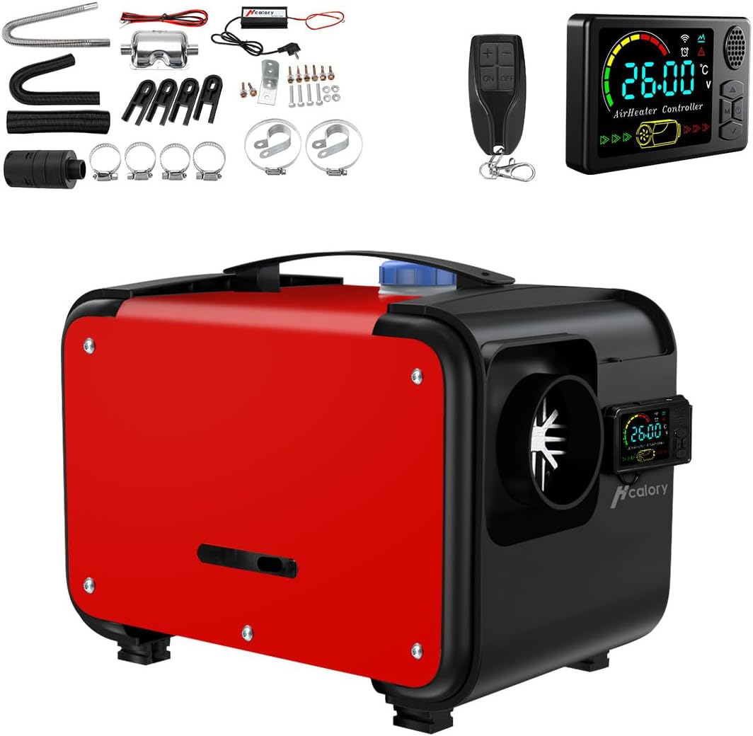 HENGMEI Dieselheizung 12V 8KW Mit LCD Monitor - Standheizung Für Auto & Wohnmobil