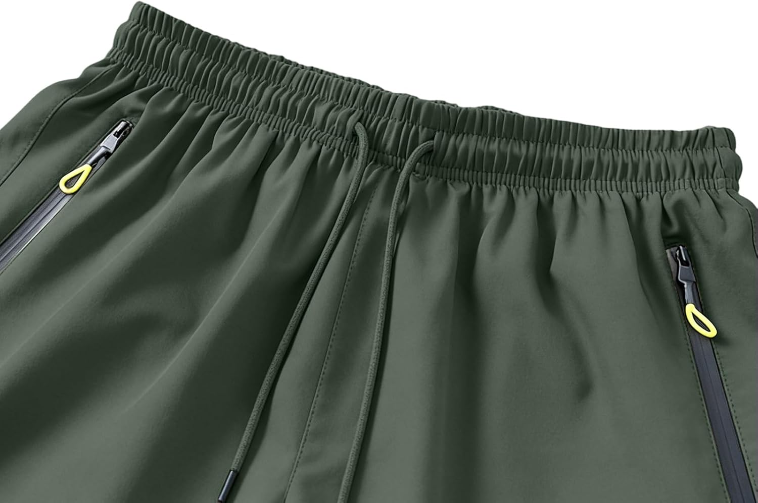 Mens Casual Shorts Breathable Solid Color Drawstring Elastic Waist Sport Shorts with Pockets Relaxed Fit Short Pants