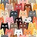 artgeist Wallpaper Cats Children 19x394 in - 3D Peel and Stick Self-Adhesive Decorative Foil Wall Mural Removable Sticker Premium Print Picture Image Design Home Decor e-B-0028-j-a
