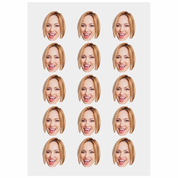 Personalized Temporary Tattoos, Custom Any Photo Tattoos for Birthday Wedding Bachelorette Party, 1 Set of 15 Pieces Customized Tattoos Temporary