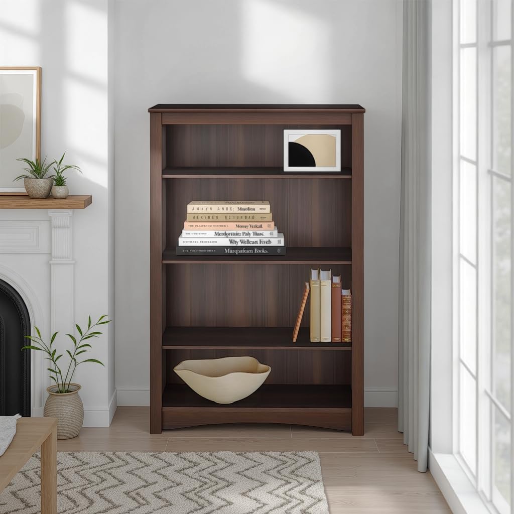 Prepac Bookcase Snapklik.com : Prepac Sonoma 4-Tier Bookcase 48