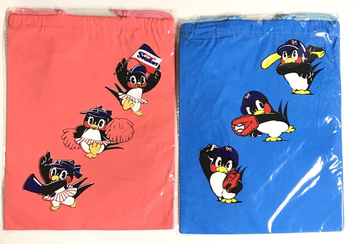 Amazon.co.jp: ヤクルトスワローズ つば九郎 つばみ 巾着 セット