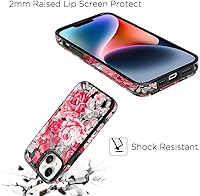 Vista 6 de uCOLOR Compatible con iPhone 13/14 de 6.1 Pulgadas Funda tipo Cartera con Ranuras para Tarjetas, Tapa tipo Folio con Función Atril de Cuero PU