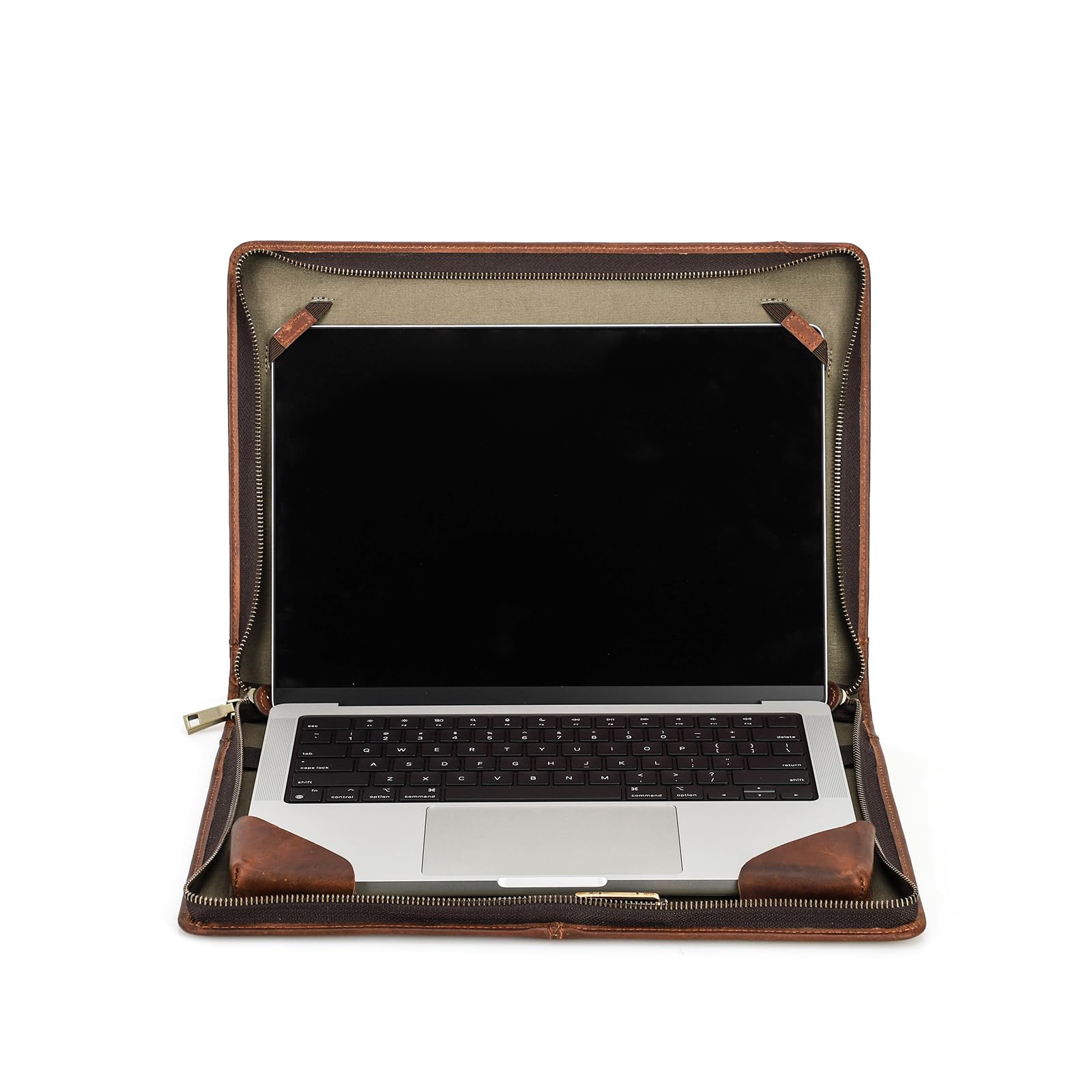 dbramante1928 Skagen Pro - Laptop hoes 14 inch - Echt leer - Apple MacBook Air 15 inch - Black
