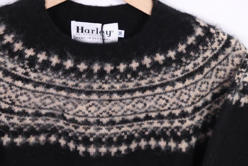 Harley フェアアイル柄 セーター サイズ38 HARLEY OF SCOTLAND