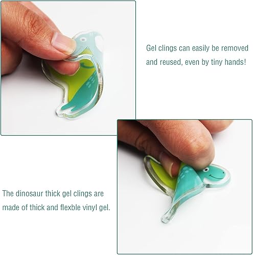 Miniatura 3 de 40 calcomanías de gel grueso de transporte, calcomanías de gel para ventana de construcción, para niños pequeños y adultos, hogar, avión, aula,