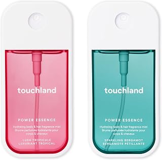 Power Essence Hydrating Body & Hair Fragrance, LUSH RADIANCE (Lush Tropicale + Sparkling Bergamot), 2 FL. OZ. Travel Size Body Mist (Set of 2)