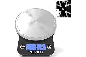 inevifit Smart Bluetooth Scale & Digital Kitchen Scale Fitness Bundle
