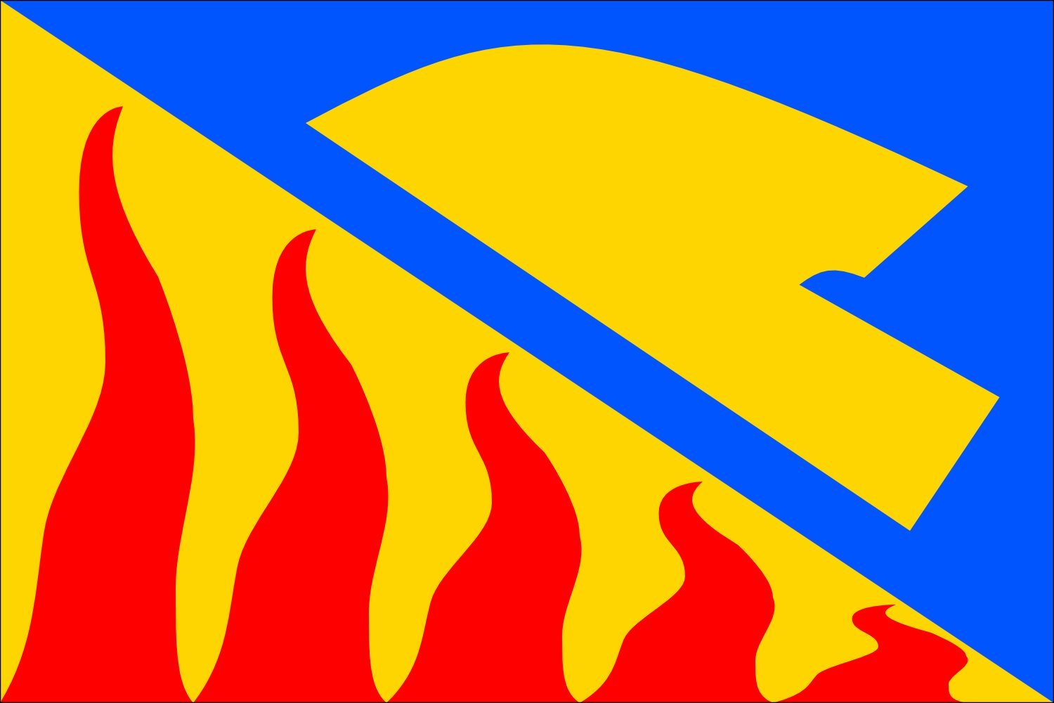 Drapeau paysage Dobrocovice PH CZ XL de 2.16m² pour mât