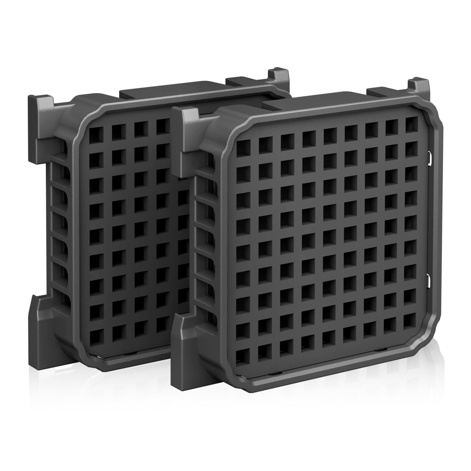 Fresh Air Lot de 2 filtres à charbon actif pour Liebherr réfrigérateur 9096989, 988246000, 988246001, 9882429, 9882460, remplace le charbon actif 7440021-00, carré