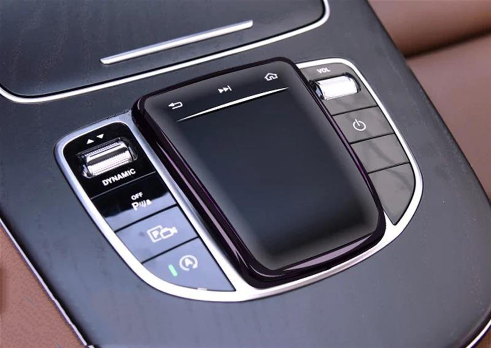 Qibbei Black Car Center Control Multimedia Button Mouse Knob Protector Film Sticker For Benz C E Class W205 W213 Gls Glc X253 Stickers(Black)