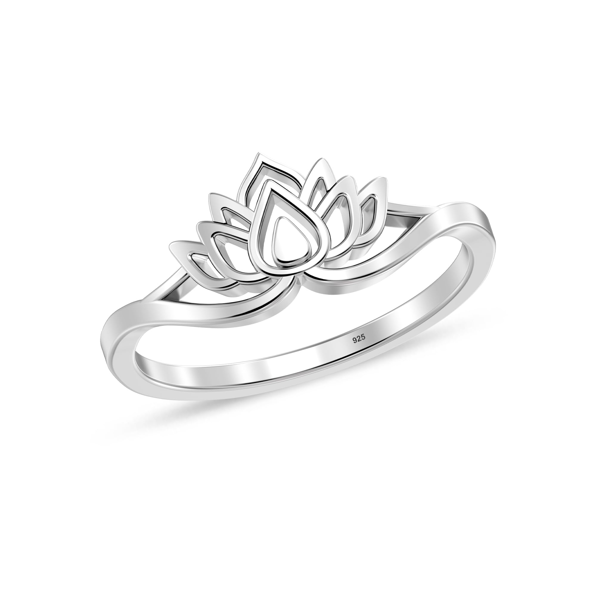 LeCalla 925 Sterling Silver BIS Hallmarked Classic Lotus Flower Design Finger Rings for Women and Girls (Ring Size - 6 No.) (B0CFLWW49N) Amazon Price History, Amazon Price Tracker