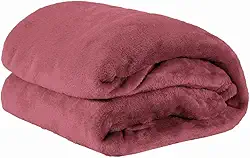 Cobertor Queen Manta Microfibra Fleece 01 Peça (Toque Aveludado) - Blush