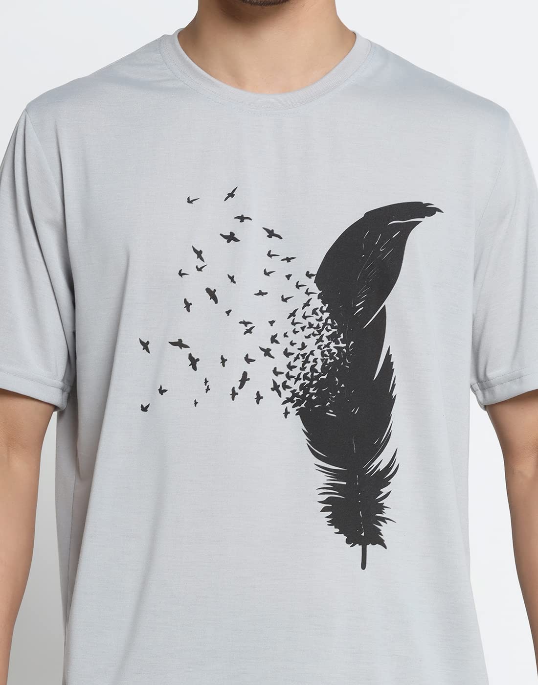 INKKR Camiseta de rayas para hombre, talla grande, corte recto