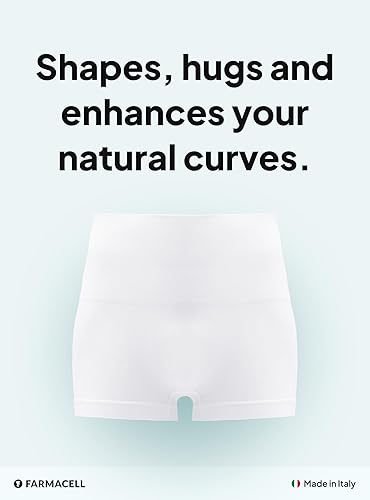 Miniatura 2 de Farmacell Calzoncillos tipo bóxer para hombre fabricados en Italia, sin costuras, con control de abdomen, cintura alta, levantamiento de glúteos, 402