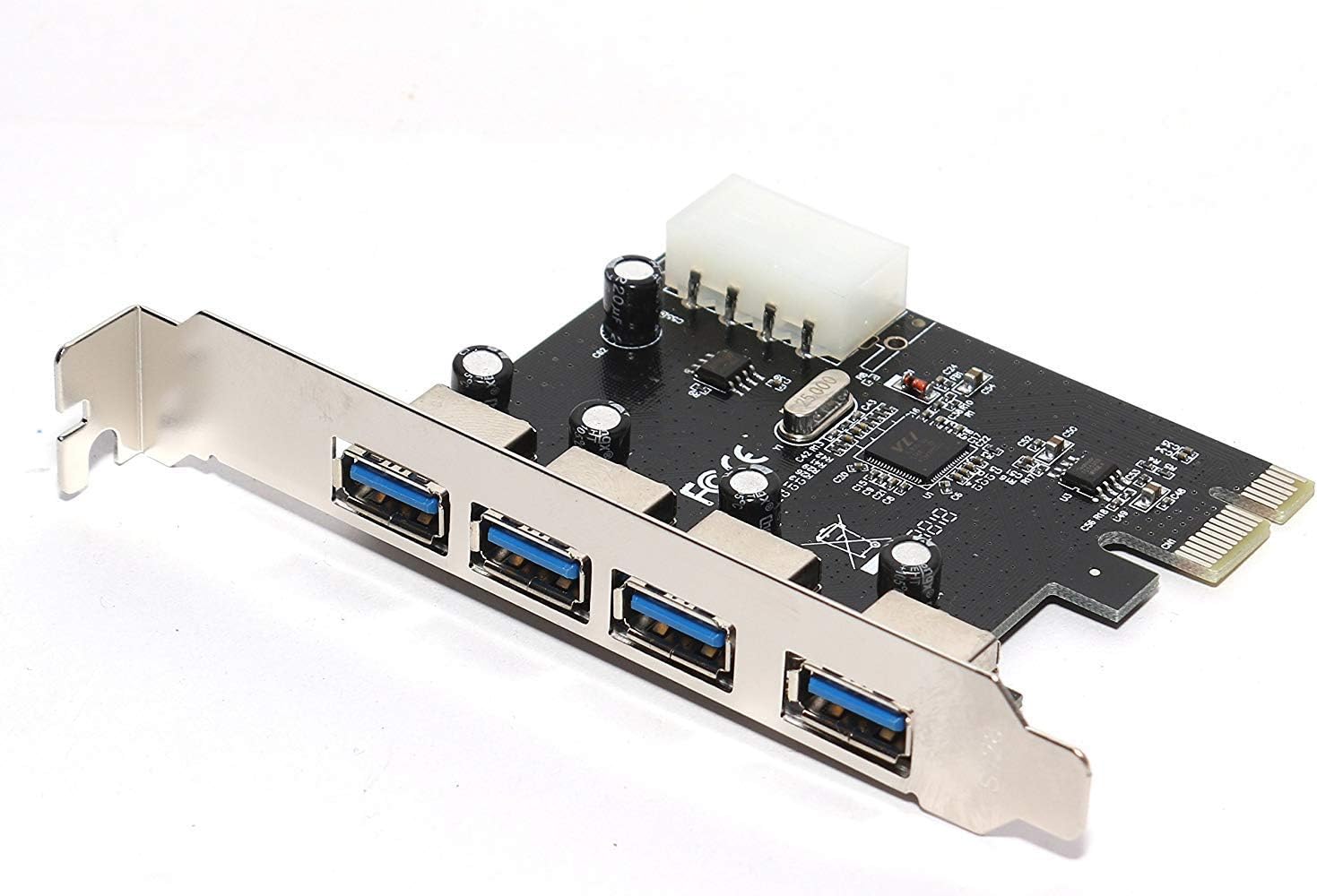 InfiZone™ PCI Express Card 4 Port USB 3.0 with 5V 4 Pin Power Connector Speed Upto 5 Gbps, PCIE to 4 Port USB 3.0
