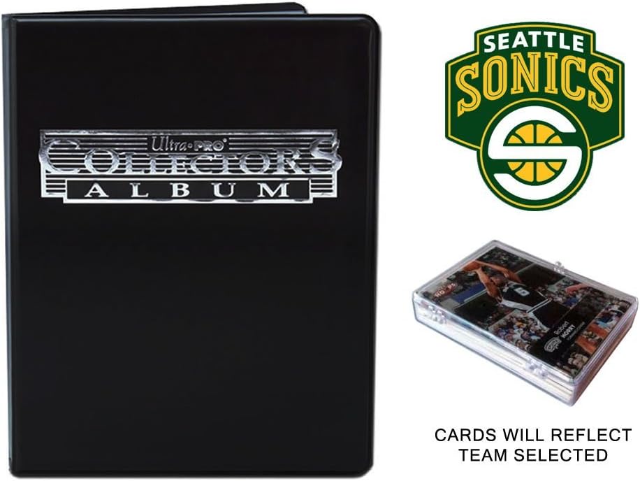 Seattle Supersonics Basketball Cards w/ Collector's Mini Binder & Pages
