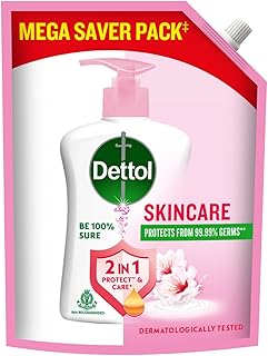 Dettol Liquid Handwash Refill – Skincare Hand Wash- 1350ml | pH Balanced | 10x Better Germ Protection Price in India