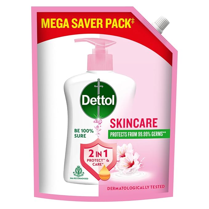 Dettol Liquid Handwash Refill – Skincare Hand Wash- 1350ml | pH Balanced | 10x Better Germ Protection